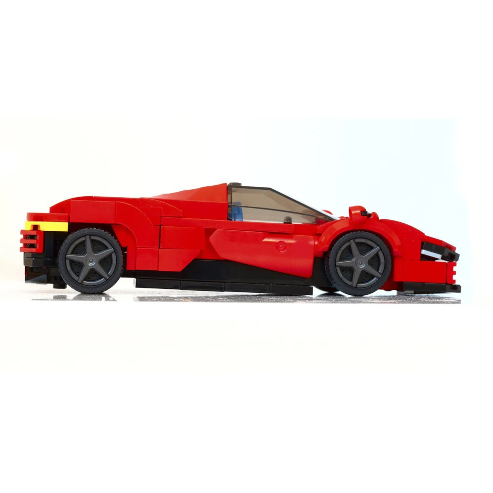 Фото Конструктор PolaDeer 309 деталей: Гараж для спортивного автомобиля MOC, серия Daytona SP3 Champion, модель из строительных блоков, игрушка-конструктор, подарок на день рождения для детей №2