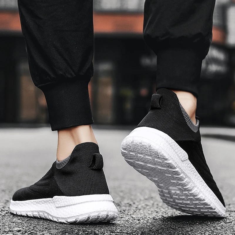 New Outdoor Men Sneakers Fashion Breathable Running Sport Shoes Quality Slip-on Unisex Athletic Footwear Zapatillas Mujer 35-46