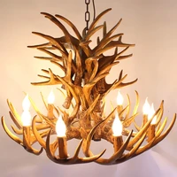 antlers chandelier american living room bedroom free shipping chandelier loft hotel restaurant resin industrial lamps