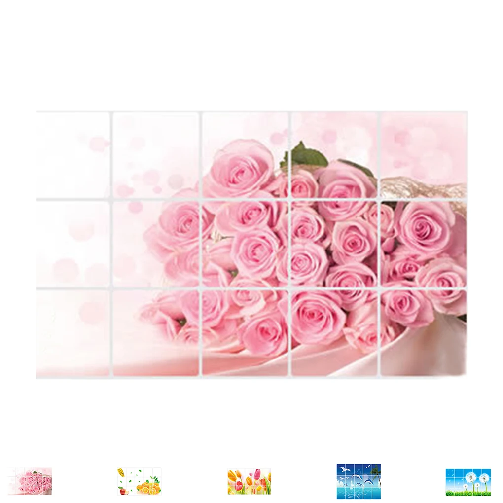 

Kitchen Water Oil Proof Sticker Papers Decals Practical Kitchen Wall Aluminum Sticker