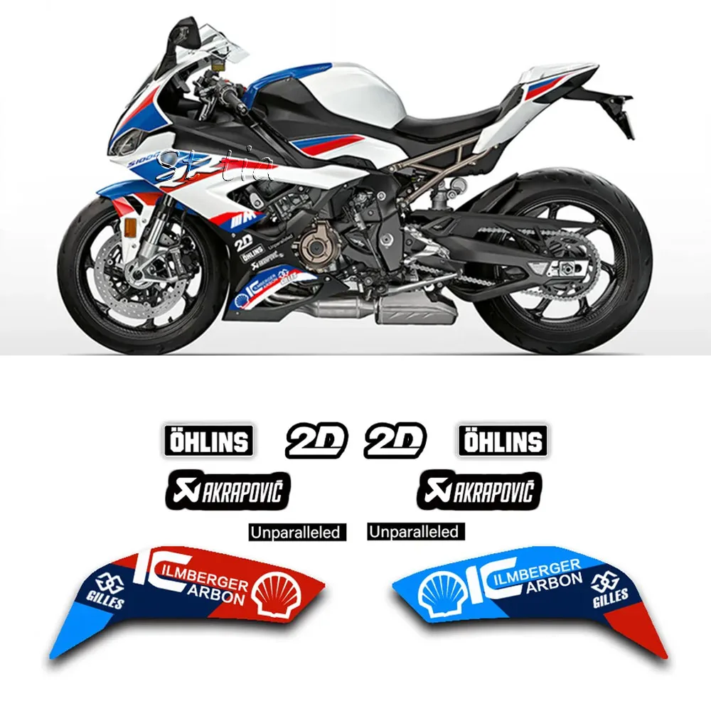 

Motorcycle body decals For S1000RR 20019 2020 2021 2022 M1000RR Lower side guard plate sticker Brand logo carbon fiber