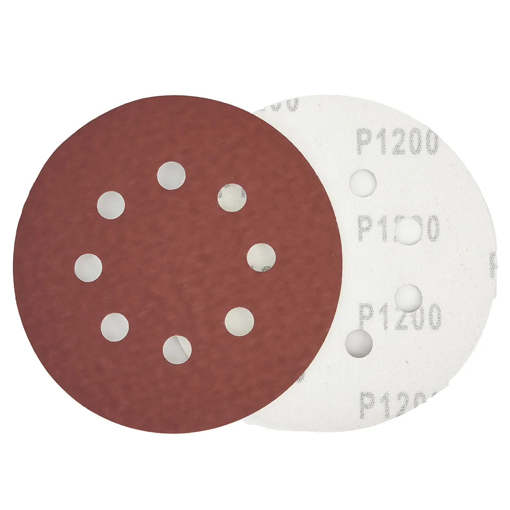 

4PCS 5inch 125mm Hook Loop Sanding Paper With 8 Hole Sand Pads Set 240-2000 Grit Sander Disc Abrasives For Polish Machine