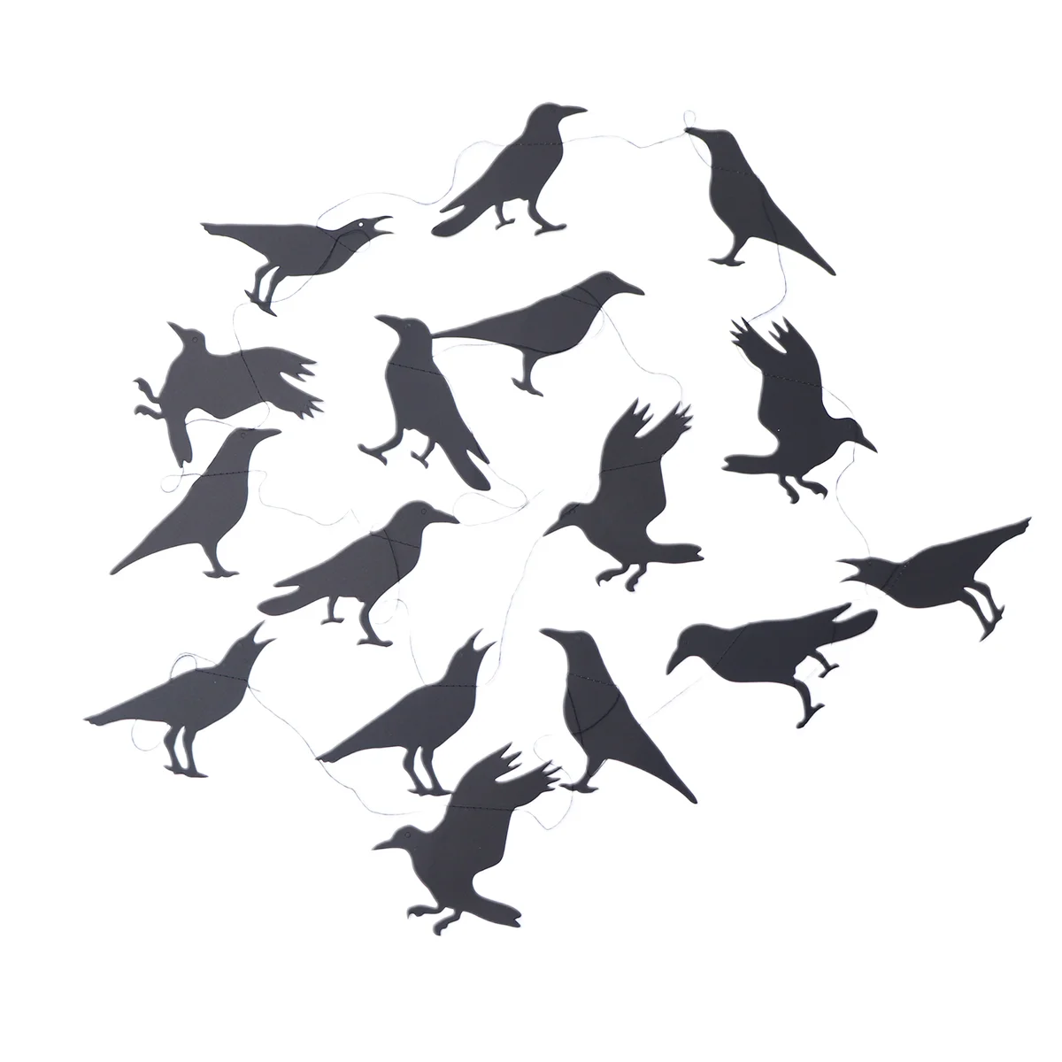 

Crows Banner Hanging Garlands Crows Decor Party Favors Creative Paper Garland for Home Garden School Flying Hanging Supplies