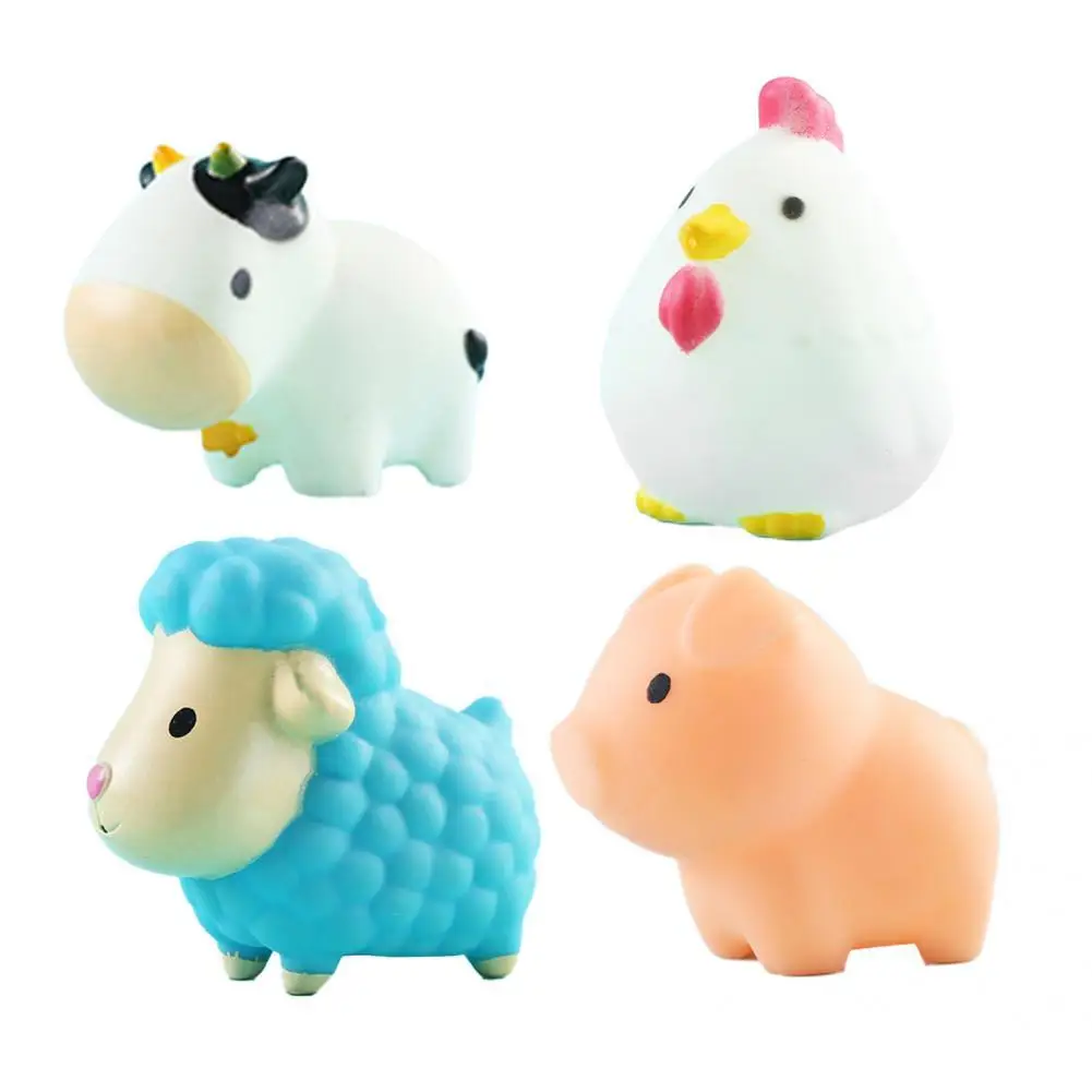 

Плавающие игрушки для детей 4 шт./компл., милые Мультяшные животные, игрушки для душа, легкие игрушки для душа, восхитительный внешний вид для...