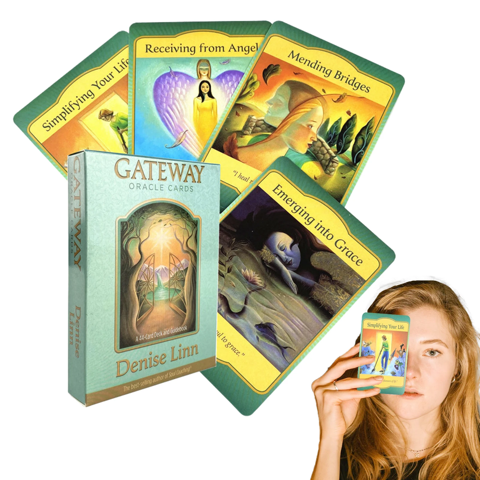 

Tarot Cards Gateway Oracle Cards Fortune Telling Game For Beginners Witch Divination Deck Tarot Party Supplies Playing Board