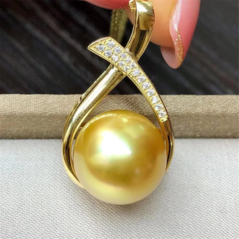 

Женский кулон «сделай сам» из серебра 925 пробы с бусинами 11-12 мм