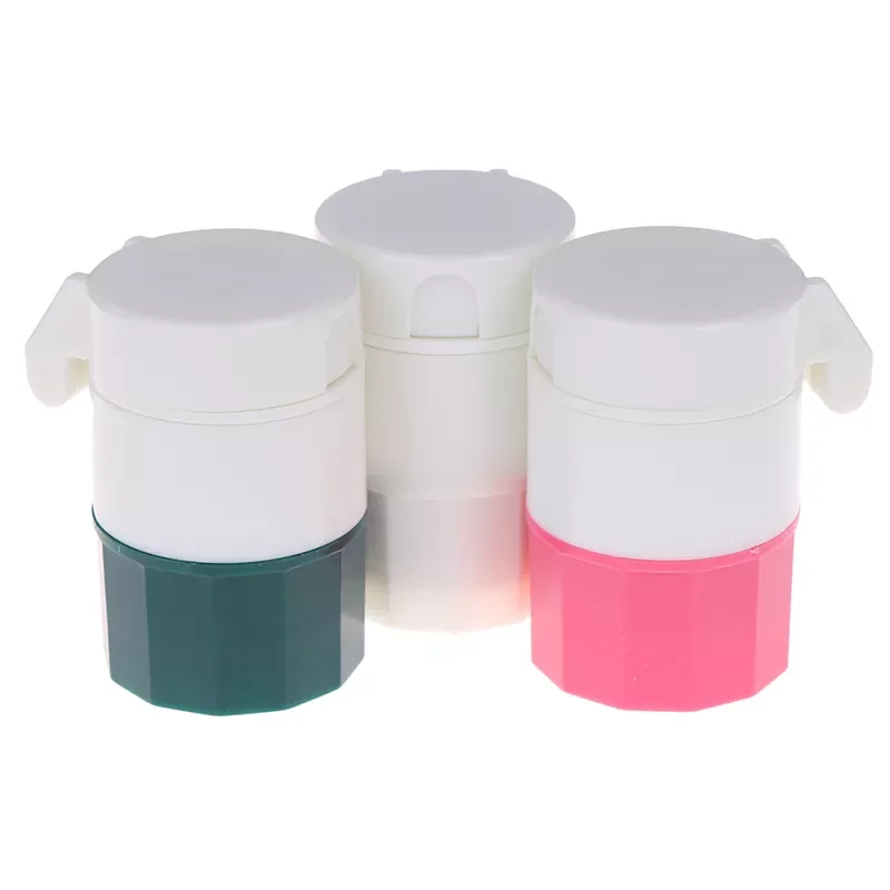

In 1 Portable 4 Layer Powder Tablet Grinder Powder Pill Cutter Medicine Splitter Box Storage Crusher