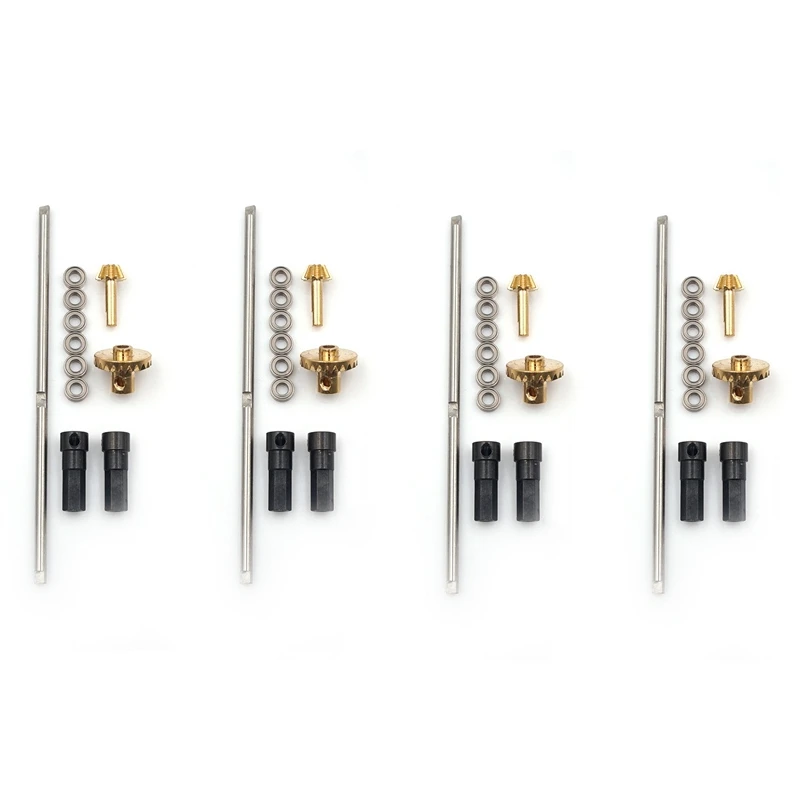 

4х для WPL B-1 B-14 B24 C14 B-24 1/16 грузовик Радиоуправляемый автомобиль обновленная версия задняя ось Полный металлический комплект