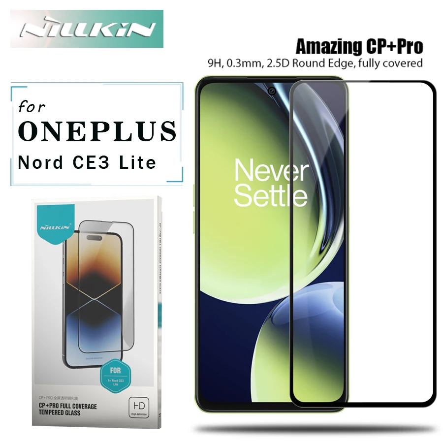 

Nillkin for Oneplus Nord CE3 Lite 5G Glass CP+PRO 2.5D Full Cover Tempered Glass Screen Protector for Oneplus Nord CE3 Lite 5G