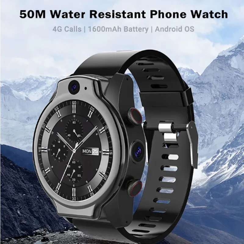 

Best-selling 4G Smartwatch IP68 Waterproof Sports GPS SIM Card 13MP+8MP Camera NFC Multi-Dial Swimming Watch Android 10 Limited