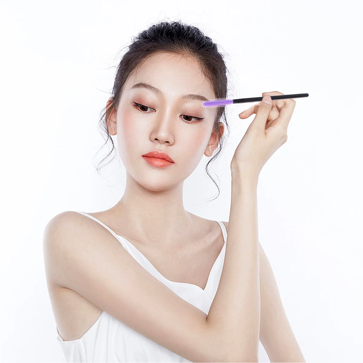 

Disposable Eyelash Brushes Makeup Silica Gel Eyelashes Wands Applicators for Face