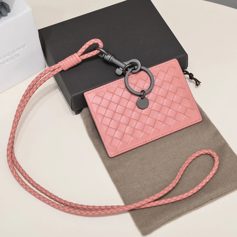 

New Couple Woven Simple Horizontal Employee ID Work Card Fashion Access Control Neck-Hanging Card Cover Business Unisex