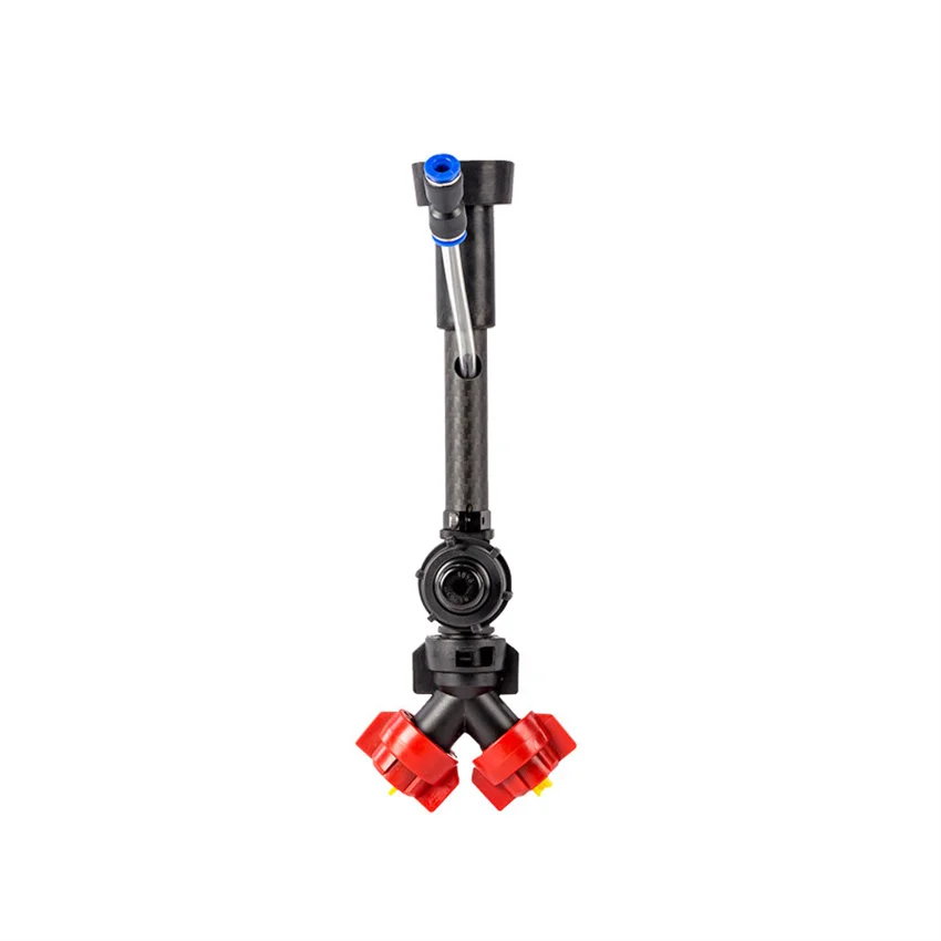 

Double / Single Nozzle Spraying System Fan-Shaped Y-Type 14mm Carbon Pipe Spray Bar For Agricultural Plant Protection UAV