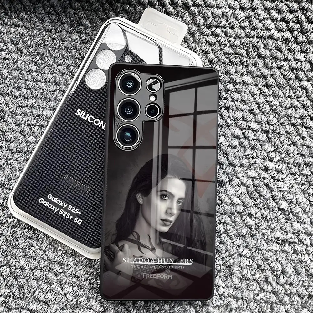 Фото Популярный чехол для телефона S-Shadowhunters для Samsung S26 Ultra S25 Edge Ultra S23 S22 S21 Ultra Plus S24 Fe A57 A37, стеклянная крышка №3