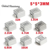 20pcs 0530 smd power inductors 1uh 2 2uh 3 3uh 4 7uh 6 8uh 10uh chip inductor 0530 553 1r0 2r2 3r3 4r7 6r8 100 hot new 5x5x3