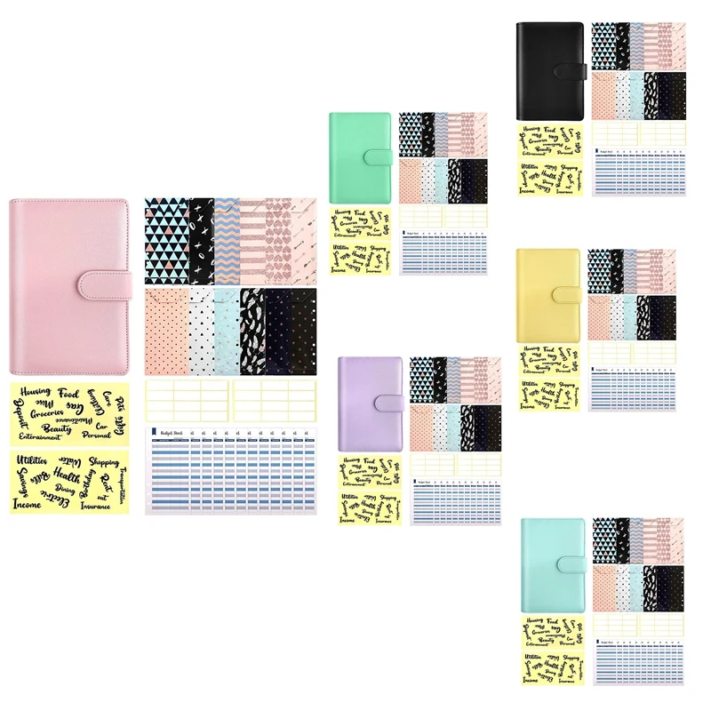 

29 Pcs A6 Budget Binder Set,System Budget Planner Organizer for Your Passport,Tickets,Cards,Etc,Convenient