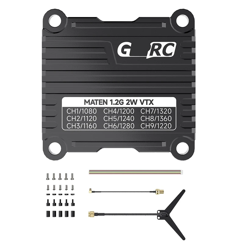 Для GEPRC MATEN 1 2G 2 Вт VTX траверс SMA внутреннее отверстие рассеивание тепла черный
