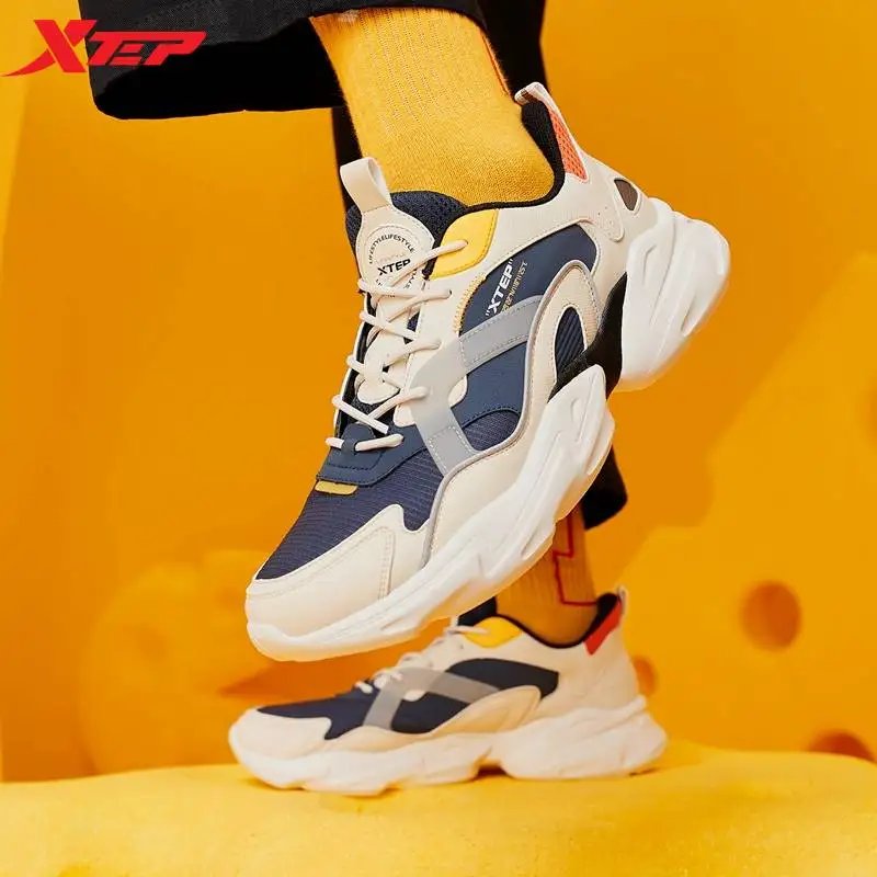 

Xtep Men's Shoes Casual Shoes Fashion Non-Slip Wear-Resistant Sports Shoes Breathable Comfortable Sports Shoes 879119320027