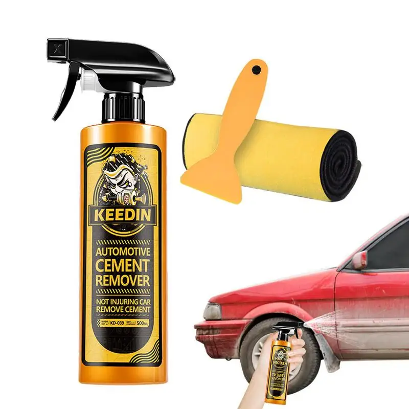 500ml Car Cement Remover Spray Metal Surface Clean Repair Protect Cleaning Tool Car Maintenance Concrete Remove Cement Dissolver