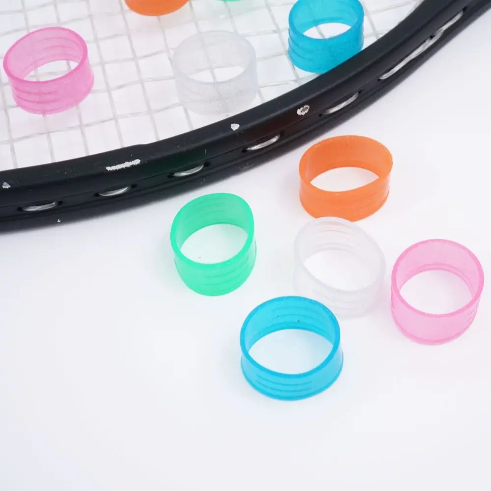 

Anti-slip Environment Protection Silicone Sweatband Fixing Loop Tennis Racket Handle Overgrip End Racquet Sealing Ring
