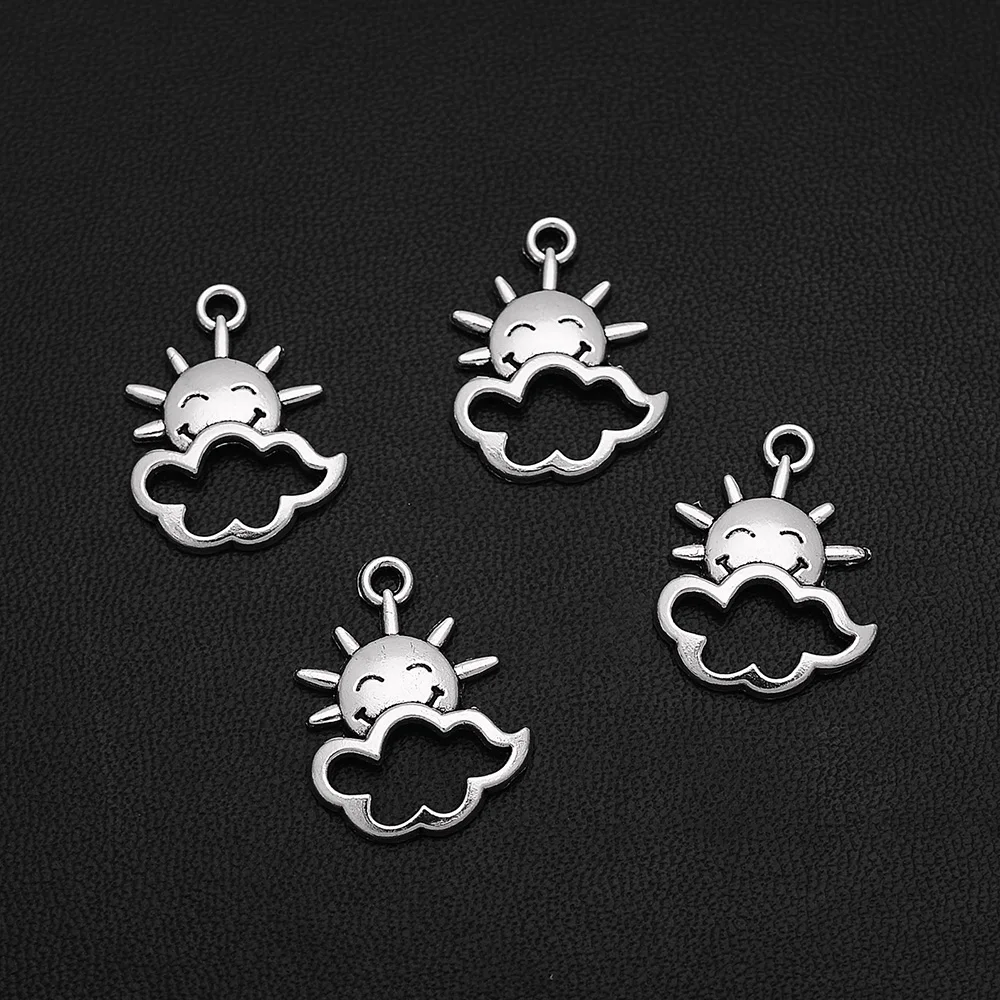 30 шт./лот-16x20 мм подвески в виде солнечного облака прозрачные погодные для