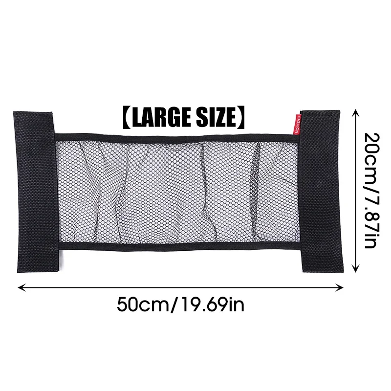 

Сетка для хранения на задней части багажника автомобиля с фиксированными ремнями, органайзер для салона автомобиля, сетка для хранения огнетушителя, сумка для крепления спинки сиденья, негабаритная