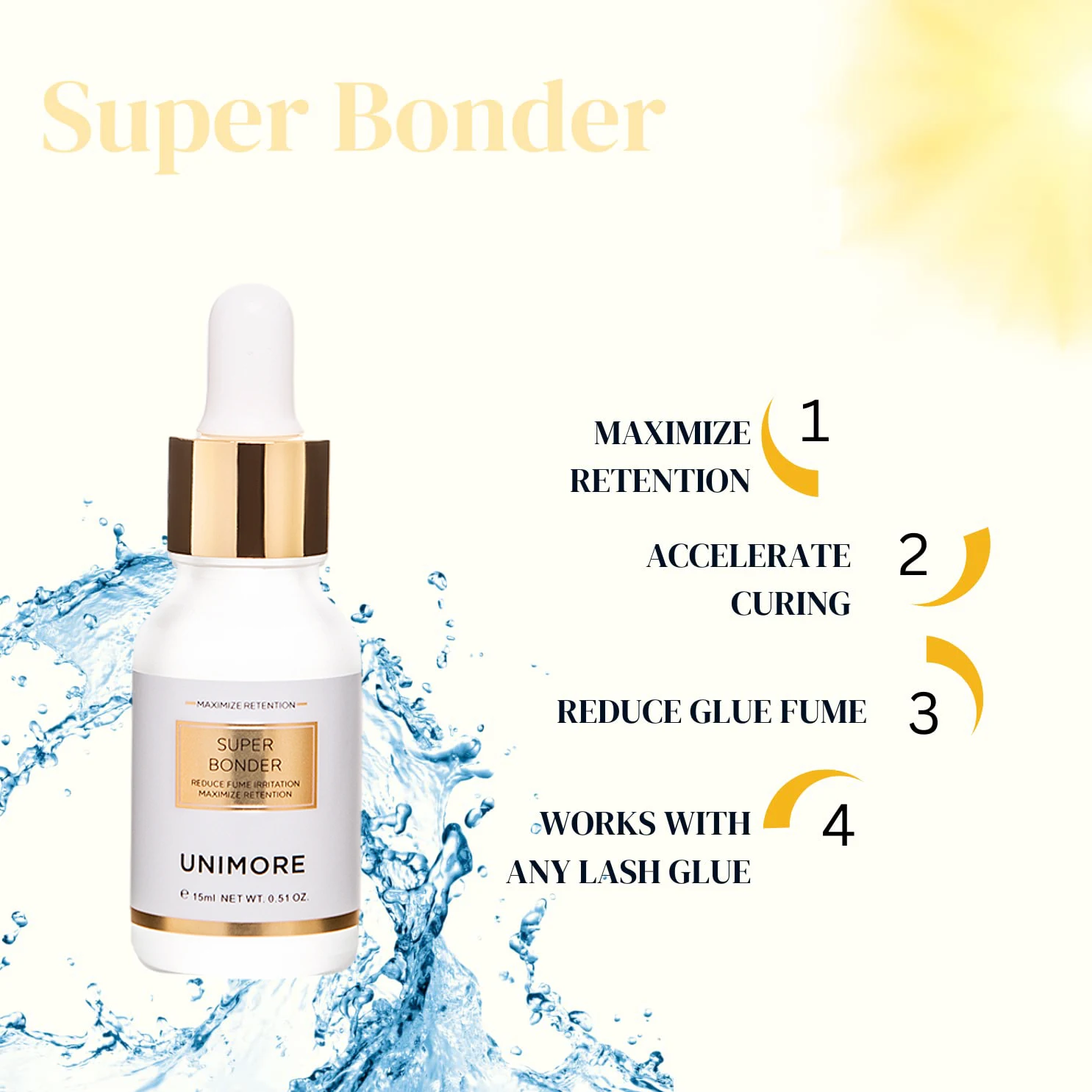 UNIMORE прозрачный праймер розовый клей для ресниц профессиональный Стандартный