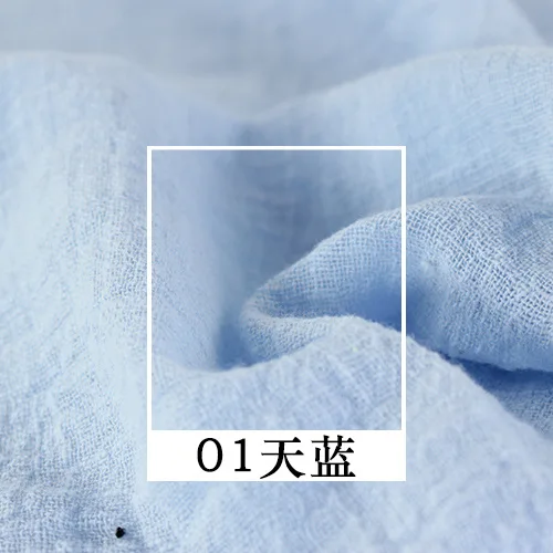 Мягкая льняная плотная хлопчатобумажная ткань для шитья однотонная тонкая