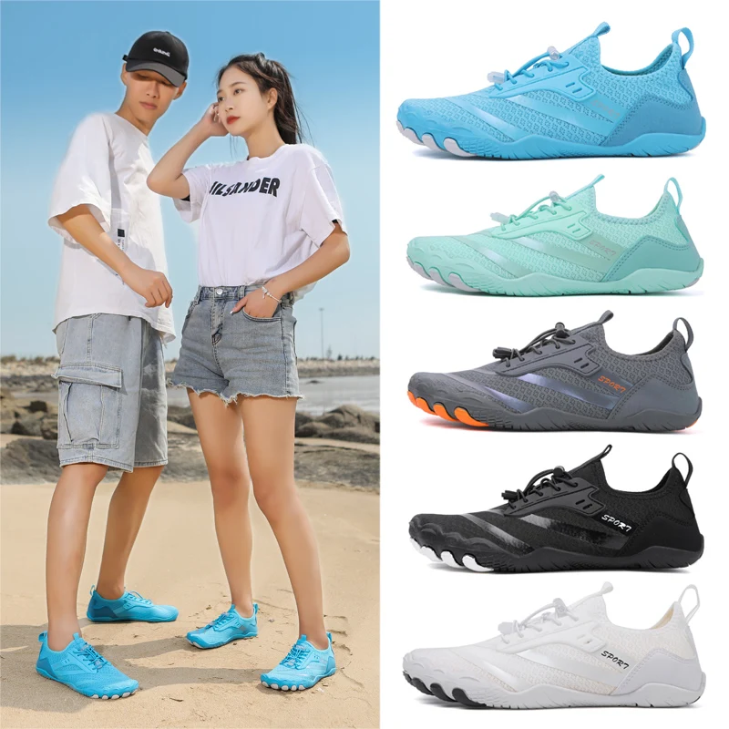 

Men Women Swimming Shoes Men Beach Aqua Shoes Women Quick Dry Barefoot Slippers Hiking Water Shoes Wading Unisex Shoes