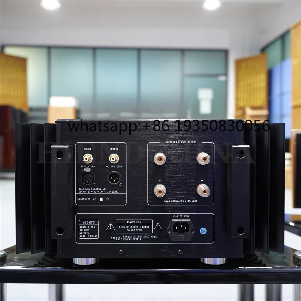 Фото Усилитель мощности N-110 MUSMYS A-200 Mono Bock класса А, технология Accuphase, 300 Вт/канал, 8 Ом, Hi-Fi, пара усилителей №5