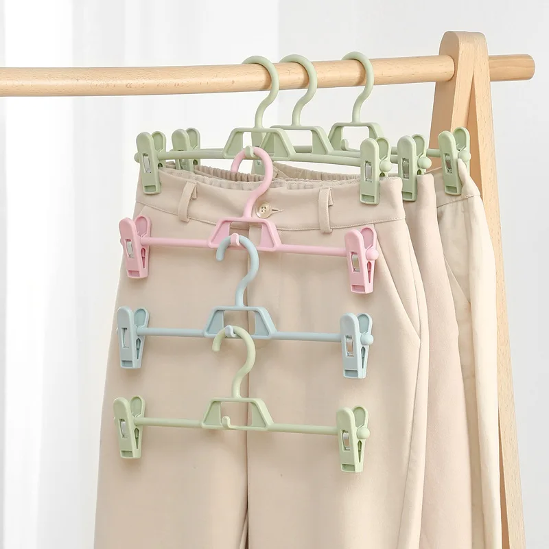 1pcs Clothes Hanger Racks for Pant Skirt Clip Bra Clothespin Underwear Panties Portable Clothes Hanger Hangers Storage Rack