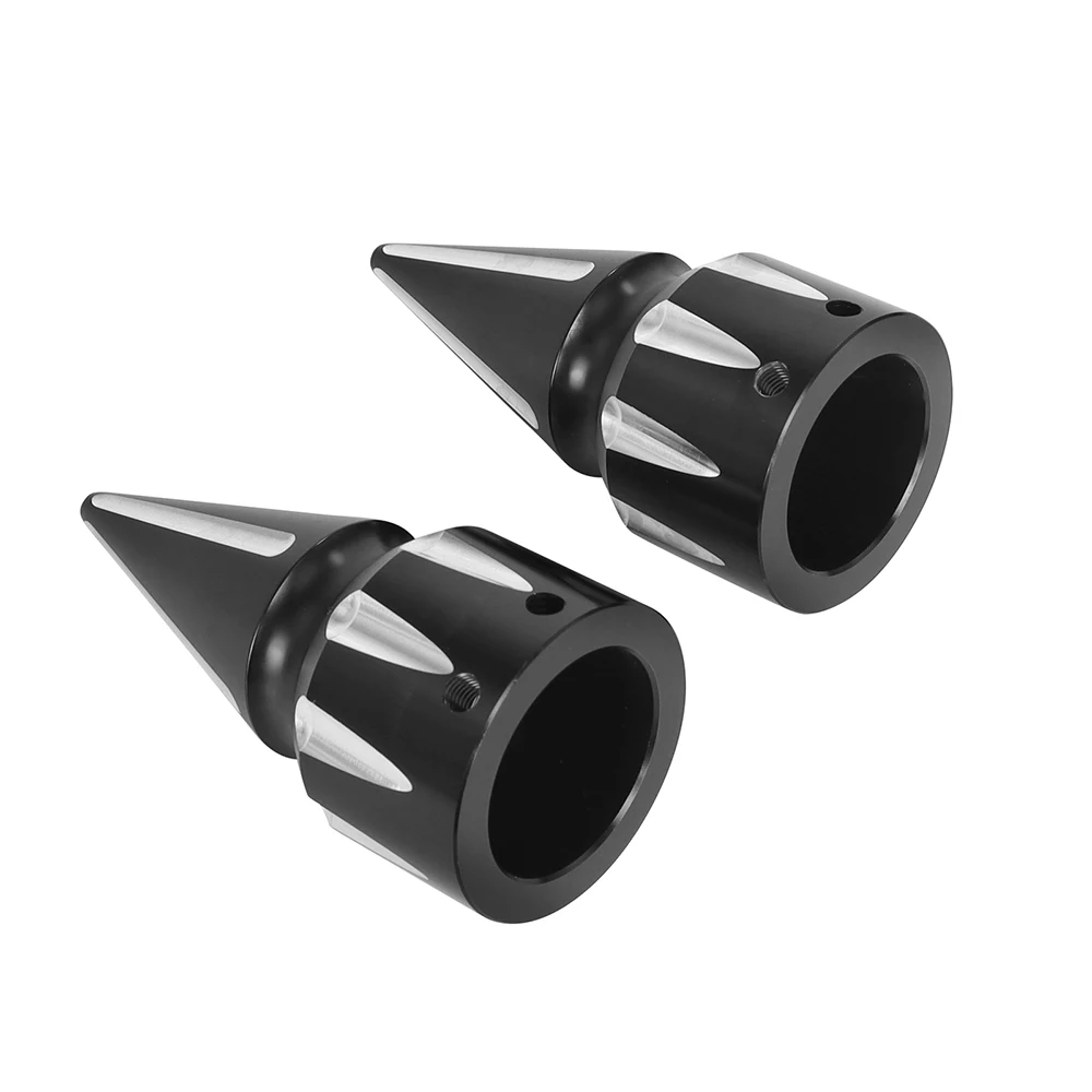 Крышка передней оси мотоцикла CNC черная/хромированная для Harley Touring Dyna Sportster 1200 Iron