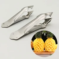 pineapple slicer fruit peeler fruit cutter strawberry cutter stainless steel kitchen knife clip pineapple slicer pineapple corer