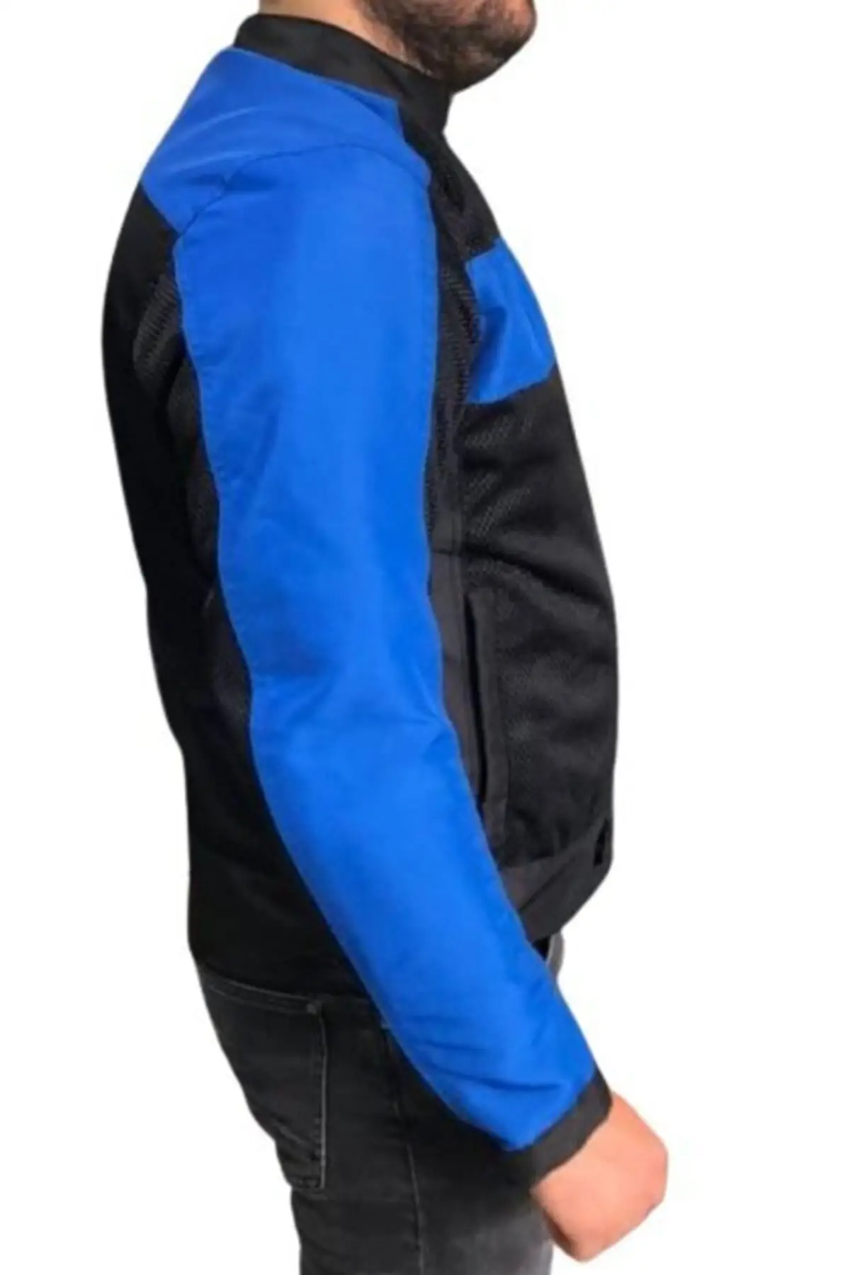 

Городская летняя сетчатая мотоциклетная куртка (синяя)