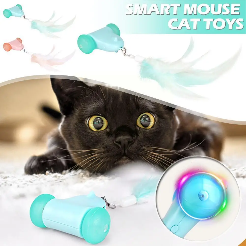 

Мышь Интерактивная перо игрушки питомцы летающие игрушки перо Тизер Игрушка для автомобиля мышь палочка S Аксессуары Ro W6s3