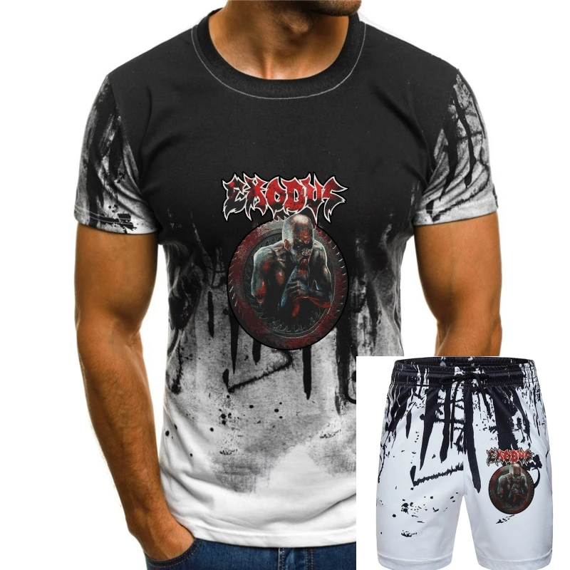 

Exodus Men Salt The Wound T-shirt Black Short Sleeves 100% Cotton for Male Boy T Shirt Great Discount Cotton Men Tee