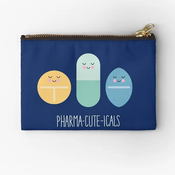 

Green Pharma Cute Icals Zipper Pouches Key Bag Men Money Packaging Wallet Pocket Underwear Coin Socks Small Pure Women Panties