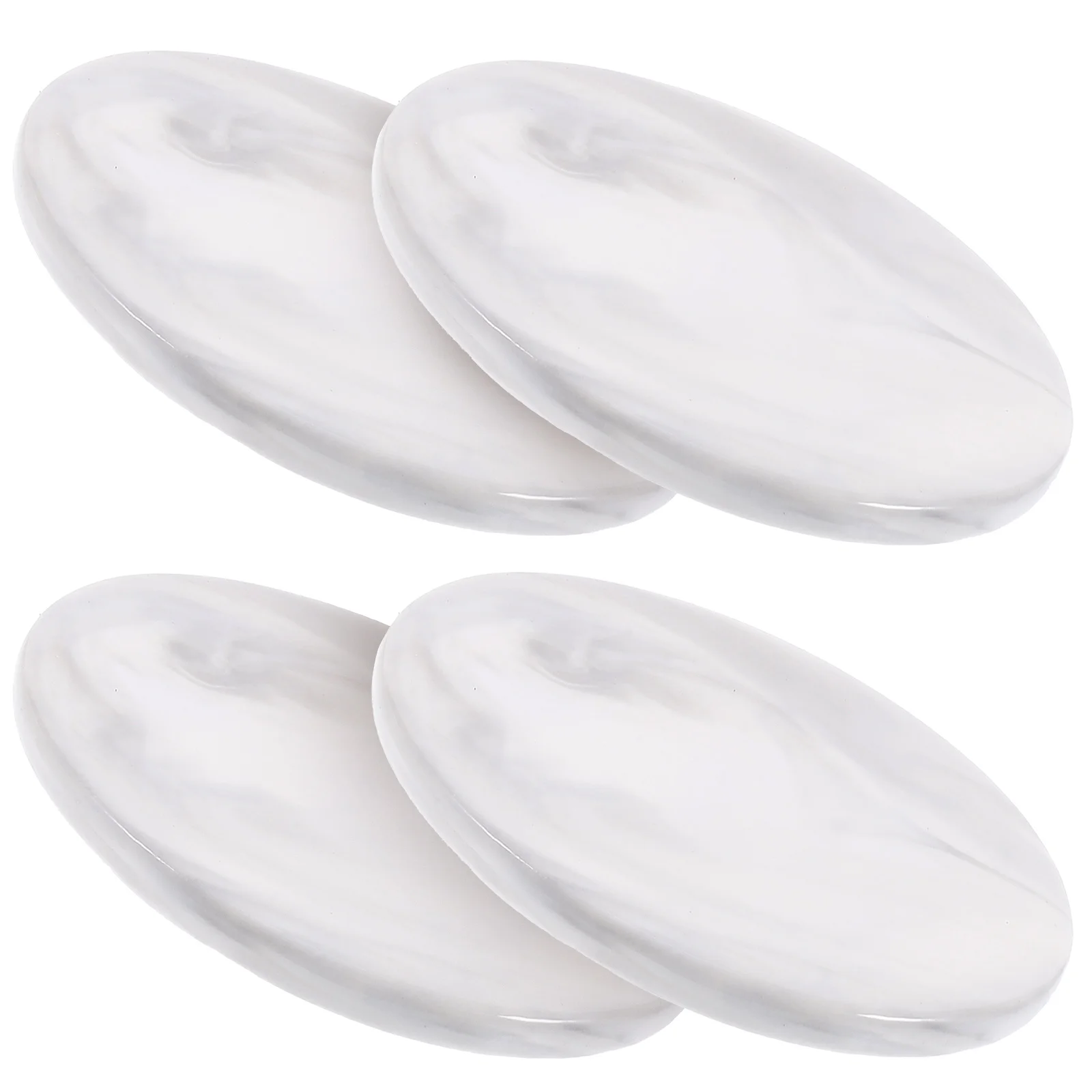 

4 Pcs Decor Marbled Coasters Office Ceramic Household Decorative Dining Table Ceramics For Drinks