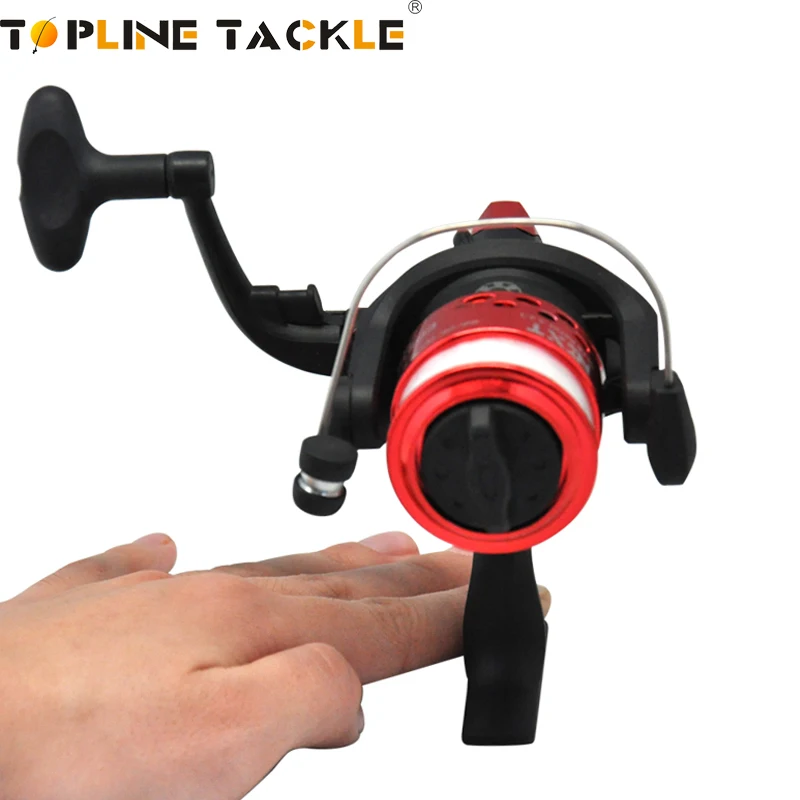 

Topline Tackle Saltwater Reels Spinning Reel Rear Drag With Line Metal Spool Mini Ice Fishing Reel Winter Coils