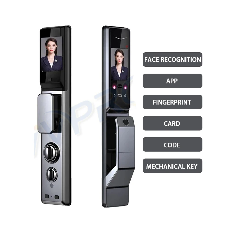 

Wifi Password Card Digital Smart Application Fingerprint Biometric Face Recognition Door Lock