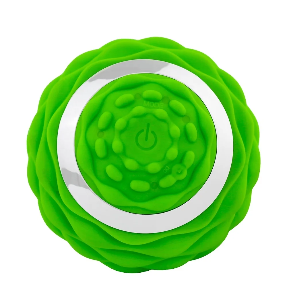 

Muscle Recovery Washable Electric Mini Foam Roller, Silicone 4-Speed Yoga Training Vibrating Massage Ball