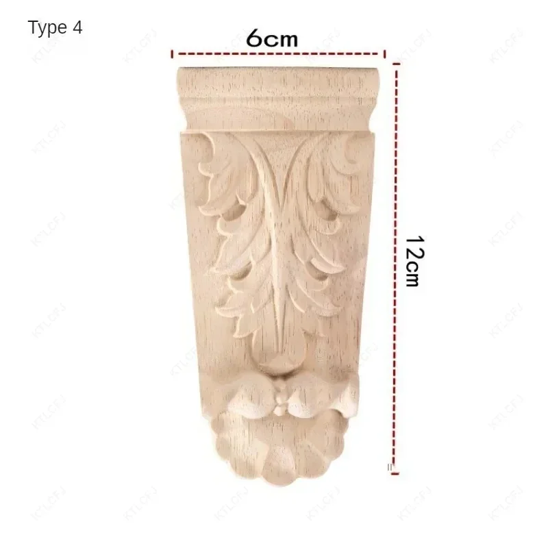 Винтажная деревянная резная Аппликация в стиле ретро столярная рама наклейка