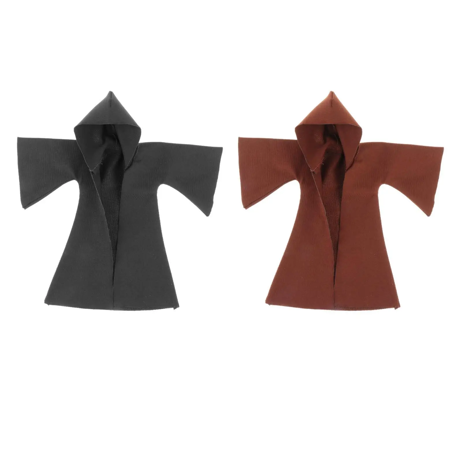 1/12 Scale Hoodie Cloak Cosplay Outfit Retro Medieval Knights Cloak Action