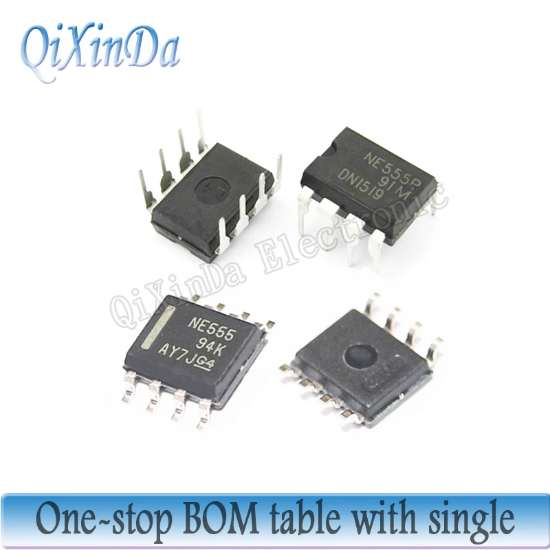 10 шт. NE555P DIP8 NE555DR SOP8 NE555N 555P DIP-8/SOP-8 новый и оригинальный IC