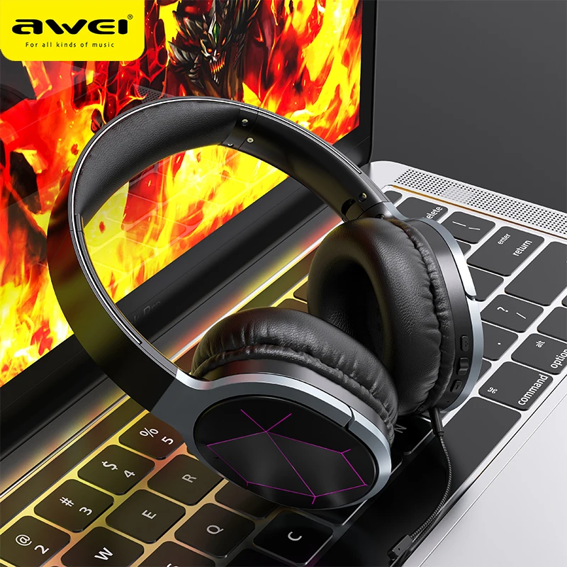 

Awei A799BL Wireless Bluetooth 5.1 Gaming Headphones With Mic Sports Gamer Headset 3D Sound Earphones Offers with free Shipping
