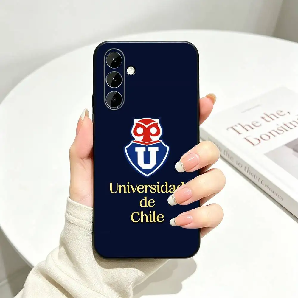 Фото Чехол для телефона C-Club U-Universidad de Chile для Samsung Galaxy A73, A72, A70, A53, A52, A51, мягкий силиконовый черный чехол №3