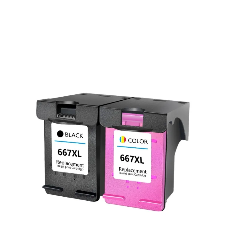 Восстановленный картридж для принтера HP 667 667XL DeskJet Ink Advantage 1275 2374 2375 2376 2775 2776