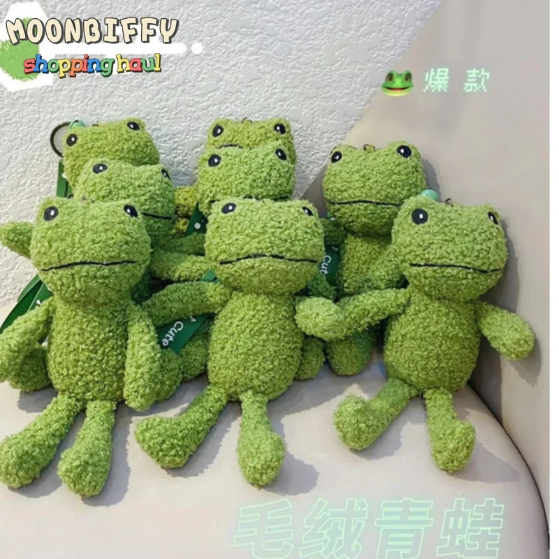

Cute Cartoon Animal Toy Stuffed Plush Animals Keychain Backpack Couple Keychain Coin Bag Frog Accessories Gift Kawaii Room Decor