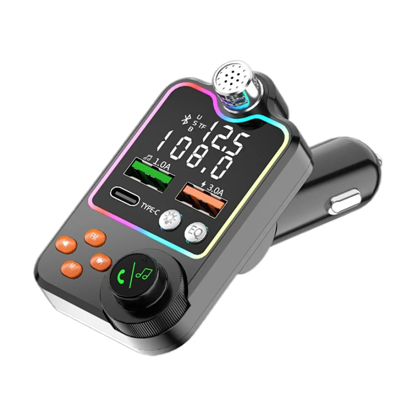 

Bluetooth Transmitter FM Accessory Easy Installation Easy to Use MP3 Player