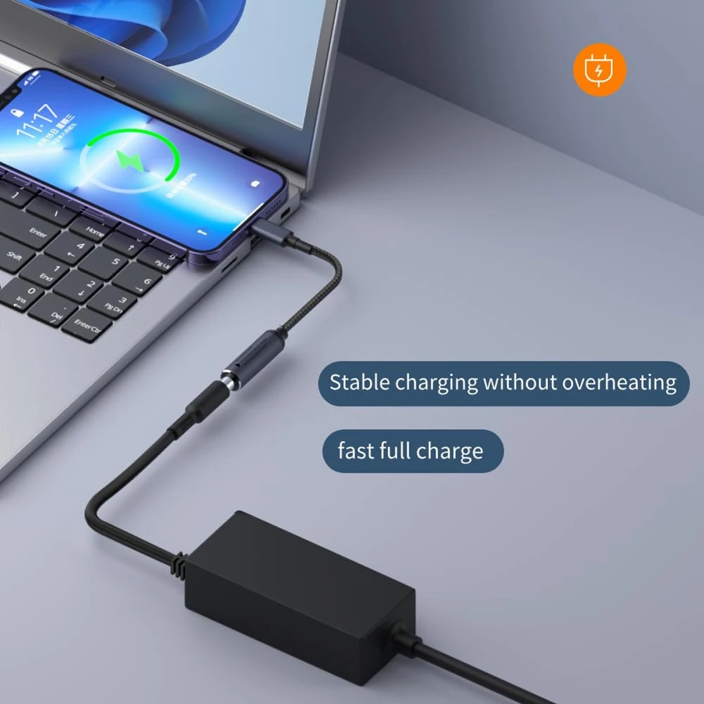 Женский вход постоянного тока к USB C PD кабель для зарядки 100 Вт зарядный DC4506 Type-C